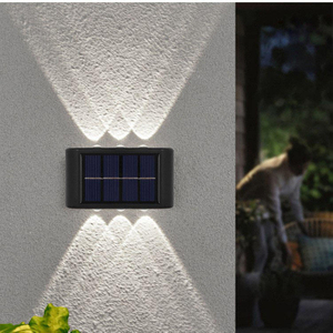 4LED 6LED 8LED 10LED 12LED 16LED haut et bas applique murale solaire décoration extérieure jardin cour maison applique murale étanche