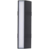 Moden étanche extérieur applique PIR capteur de mouvement applique murale jardin porche porte d'entrée noir aluminium longue bande