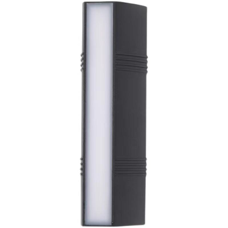 Moden étanche extérieur applique PIR capteur de mouvement applique murale jardin porche porte d'entrée noir aluminium longue bande