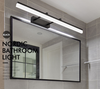 Lumières LED phares de miroir en aluminium 9 W Angle réglable rotatif trois températures de couleur appliques salle de bain intérieure lumière
