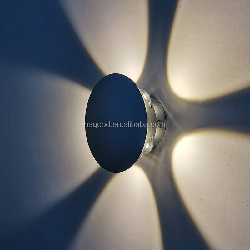 2023 Nouvelle Lumière Encastrée En Aluminium IP65 Led Applique Murale D'escalier 3w Intérieur Extérieur Noir Lumineux Blanc Corps Lampe Puissance Article Puce D'éclairage