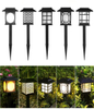 5LED lampe de cour solaire lampe de sol de pelouse lampe solaire de jardin treillis de jardin extérieur décoration de lumière de chambre antique style américain 