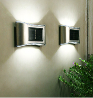 Nouveau 6LED lampe solaire IP65 étanche lampe extérieure cour applique murale pour jardin Villa décoration