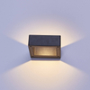 LED porche lumière étanche extérieur 6W 12W noir aluminium applique jardin cour couloir balcon applique lumière AC110V/220V