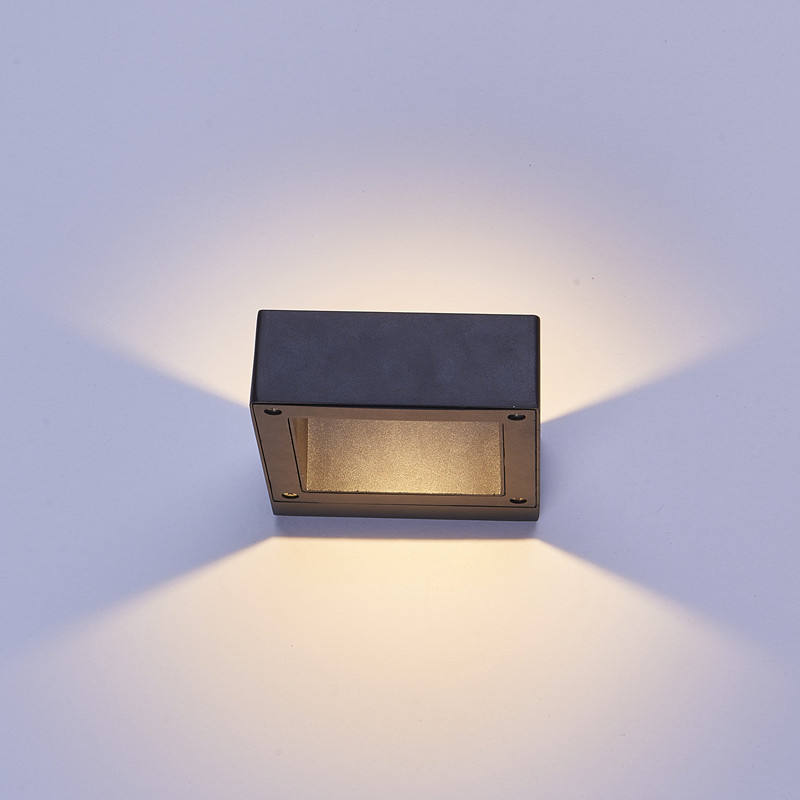 LED porche lumière étanche extérieur 6W 12W noir aluminium applique jardin cour couloir balcon applique lumière AC110V/220V
