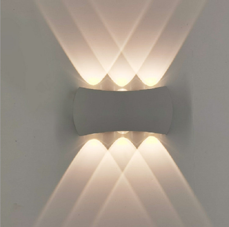 4W 6W 8W Moderne Minimaliste Intérieur Extérieur Hôtel Allée Couloir Porte Escalier Porche Lune Forme LED Mur Lampe
