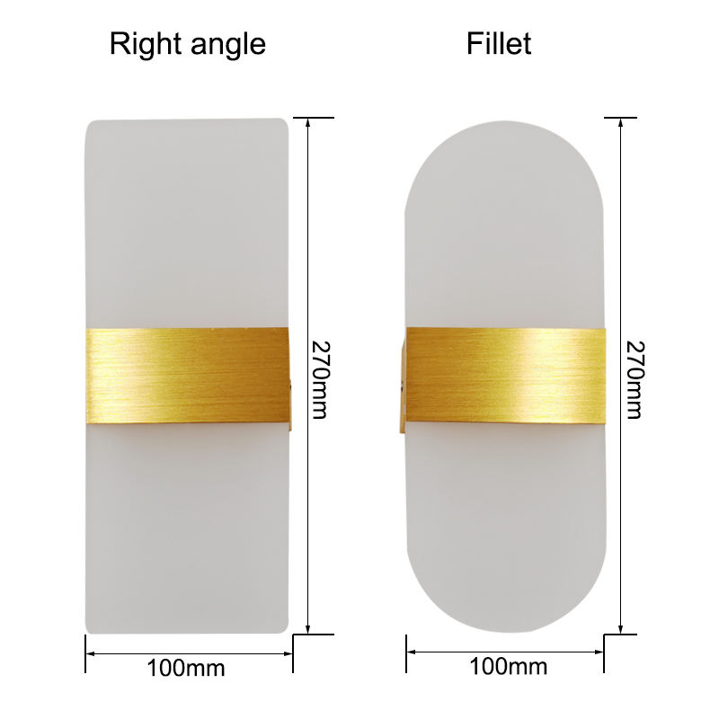 Personnalité nordique 6W applique simple led salon fond rond applique hôtel hall couloir éclairage minimaliste