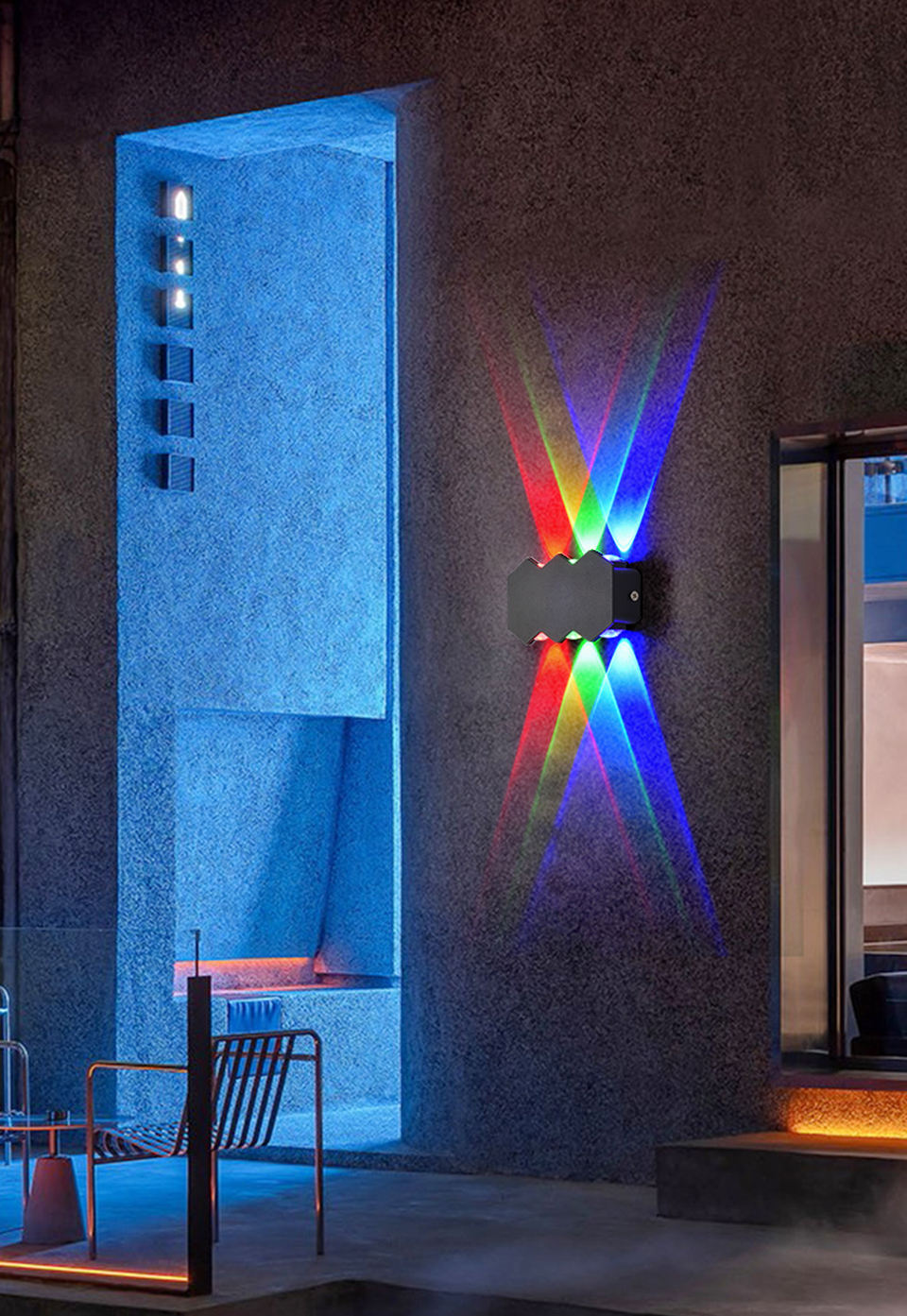 Moderne Simple Créatif Extérieur Étanche Applique LED Cour Lampes Porte Lampe Terrasse Jardin Applique Murale