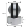 Intérieur mur LED lampe salon décoration applique murale maison luminaire Loft escalier lumière ronde en aluminium AC90-260V