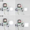 Downlight de panneau Led ultra mince réel plein watt 3W 4W 6W 9W 12W 15W 18W 24W rond/carré LED plafonnier encastré