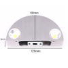 Demi-cercle 3W LED Applique Murale En Aluminium Up Down Appliques Murales pour Chambre Chevet Couloir Salon