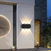 Moderne étanche extérieur 4W mur LED lampe IP65 aluminium haut et bas applique murale jardin porche applique décoration lumière 110V 220V