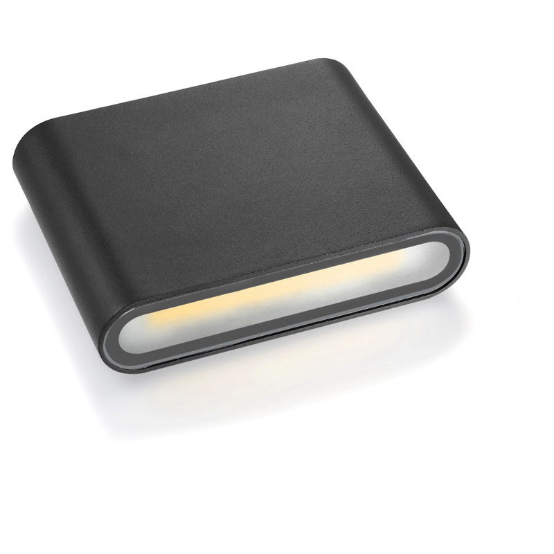 Lampe murale bien conçue carrée 6W haut et bas lumière extérieure Led avec éclairage étanche prix de gros d'usine