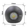 NOUVELLE Arrivée Boule Lumières Extérieure Vers Le Bas Lumière Multicolore Lumières Mur Externe Lampes Luminaire LED Wandlamp LED Mur Lampes