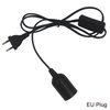 1.8m cordon d'alimentation câble E27 bases de lampe prise ue avec fil de commutation pour pendentif ampoule LED e27 lampe à main Suspension support de douille