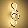 Note de musique Moderne Style Minimaliste En Aluminium Décoratif LED Applique Murale Creative Chambre Salon Couloir Allée Applique Murale