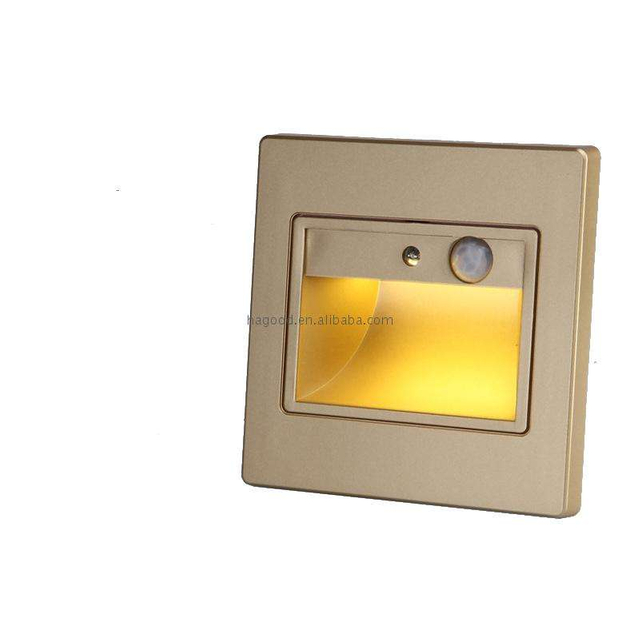 Pas cher prix d'usine PIR marches encastrées dans les lampes murales d'escalier d'échelle 86 boîte avec un bon prix