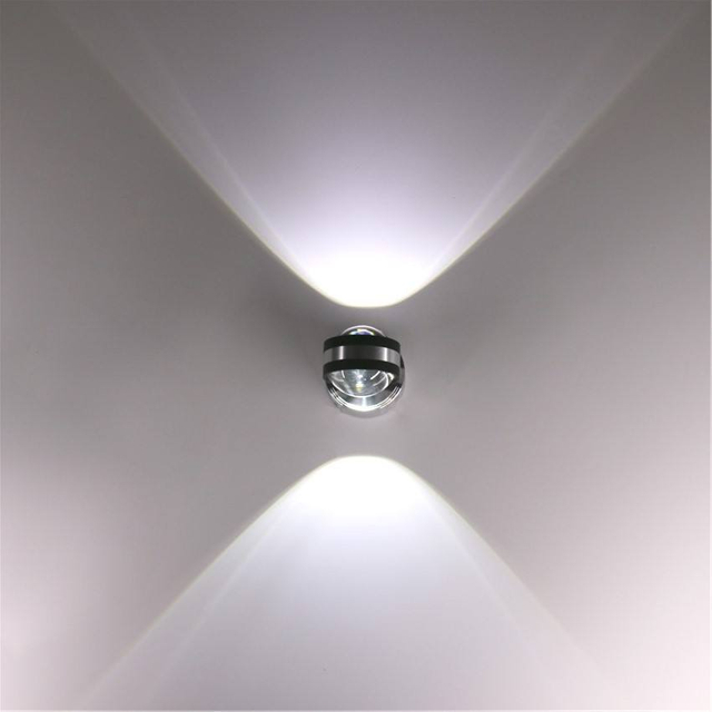 Usine directement vendre Double cristal 6W applique murale décorative led fabricant lampes pour la décoration de la maison meilleure lampe pour bureau à domicile
