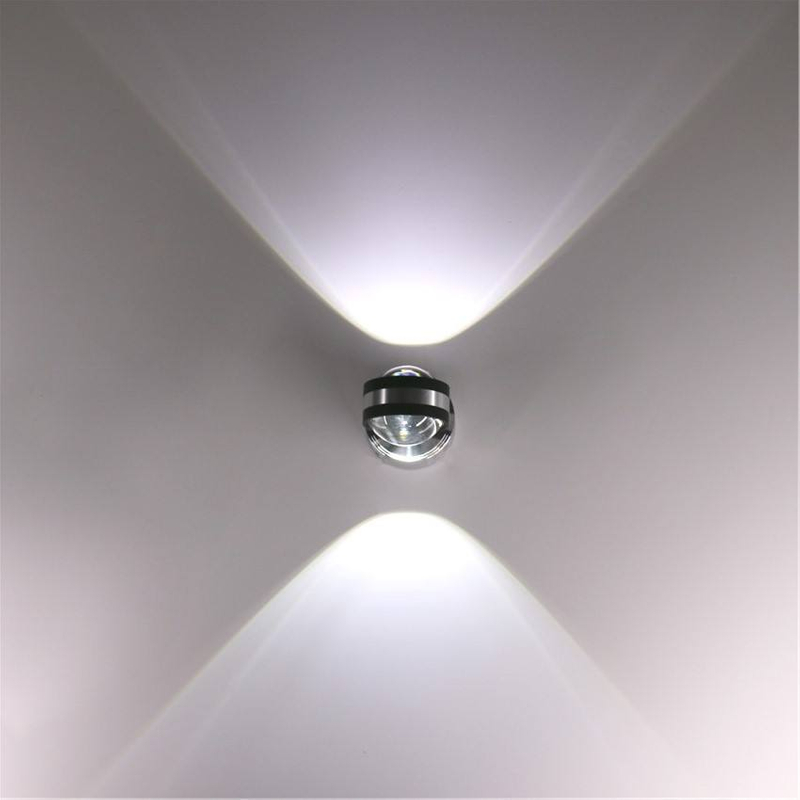 Usine directement vendre Double cristal 6W applique murale décorative led fabricant lampes pour la décoration de la maison meilleure lampe pour bureau à domicile