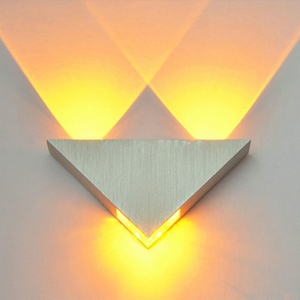 3W 9W Moderne Triangle Intérieur LED Applique Murale À La Maison En Aluminium pour La Décoration De La Maison