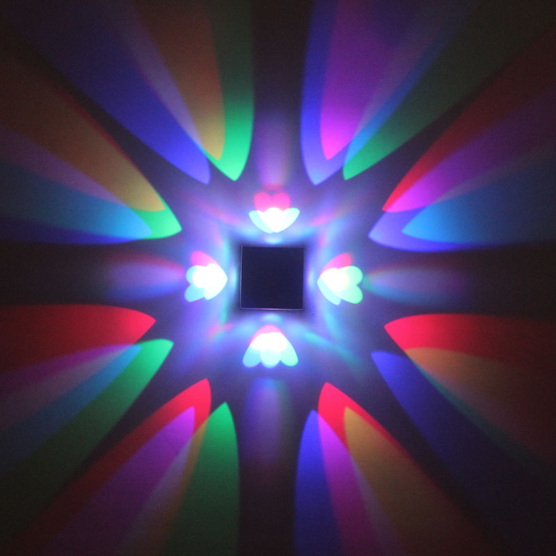 LED amour coeur 3W RGB télécommande intérieur applique pour maison chambre escalier Foyer décoration Izakaya Decorateur beauté chambre