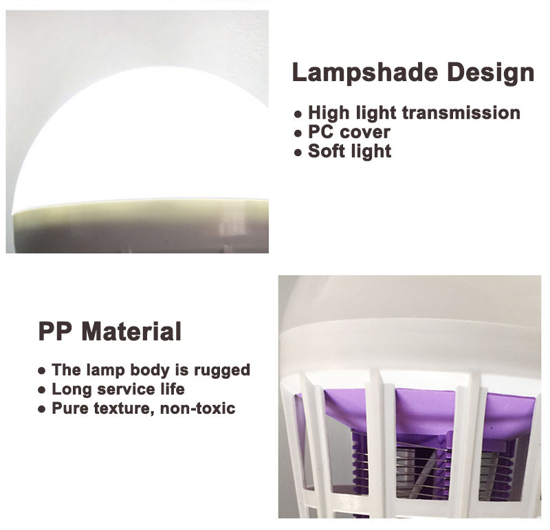 E27 15W LED ampoule 220V maison pratique tueur de moustiques veilleuse répulsif mouche insecte tueur piège lampe de nuit