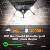 100 LED appliques murales solaires lampe solaire extérieure capteur de mouvement lumière du soleil à énergie solaire réverbère pour lumière de jardin