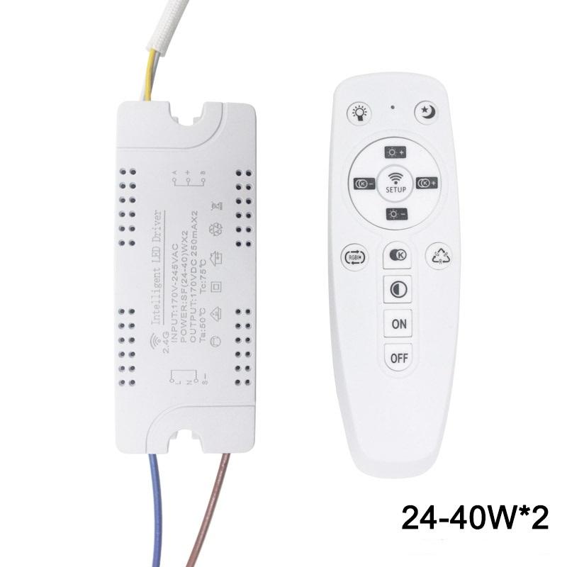12-60W * 2 LED pilote intelligent AC170-245V 2.4G WIFI transformateurs d'éclairage d'alimentation pour lampe de contrôle de téléphone
