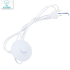 Câble de ligne 1.8m On Off Cordon d'alimentation pour lampe à LED avec interrupteur à bouton 317 Prise EU / US Commutation de la lumière Extension de fil blanc ou noir