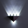Approvisionnement d'usine LED grand triangle applique murale 5W aluminium couloir lumière KTV chambre salon fond décoration murale lampe