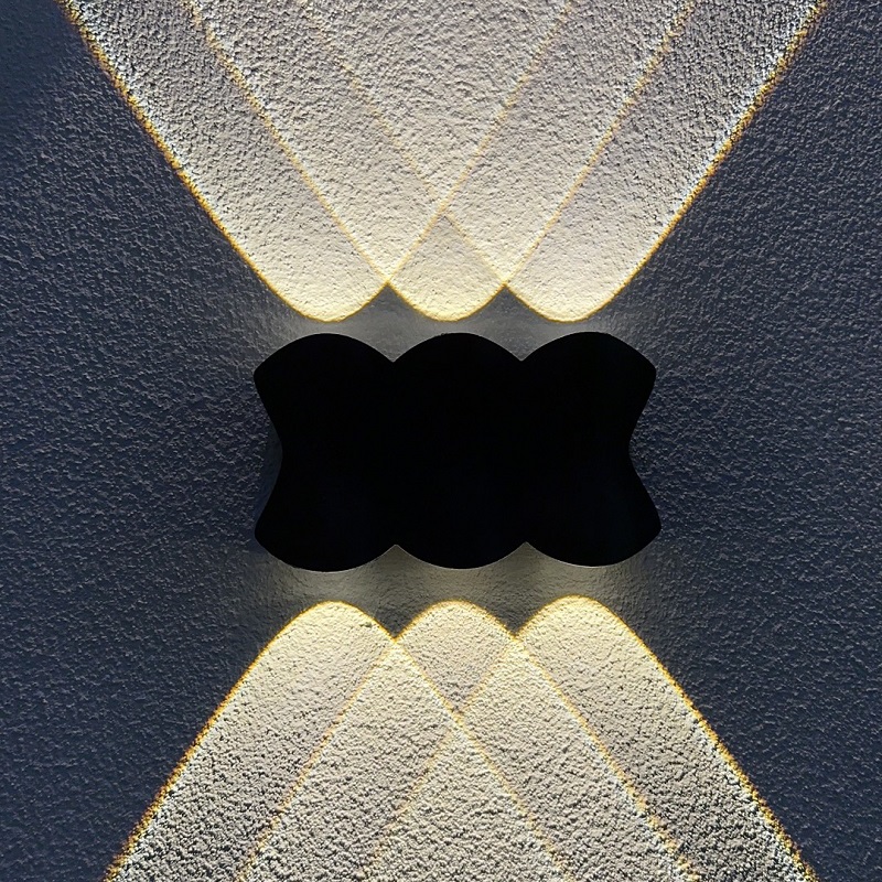 applique murale extérieure noire