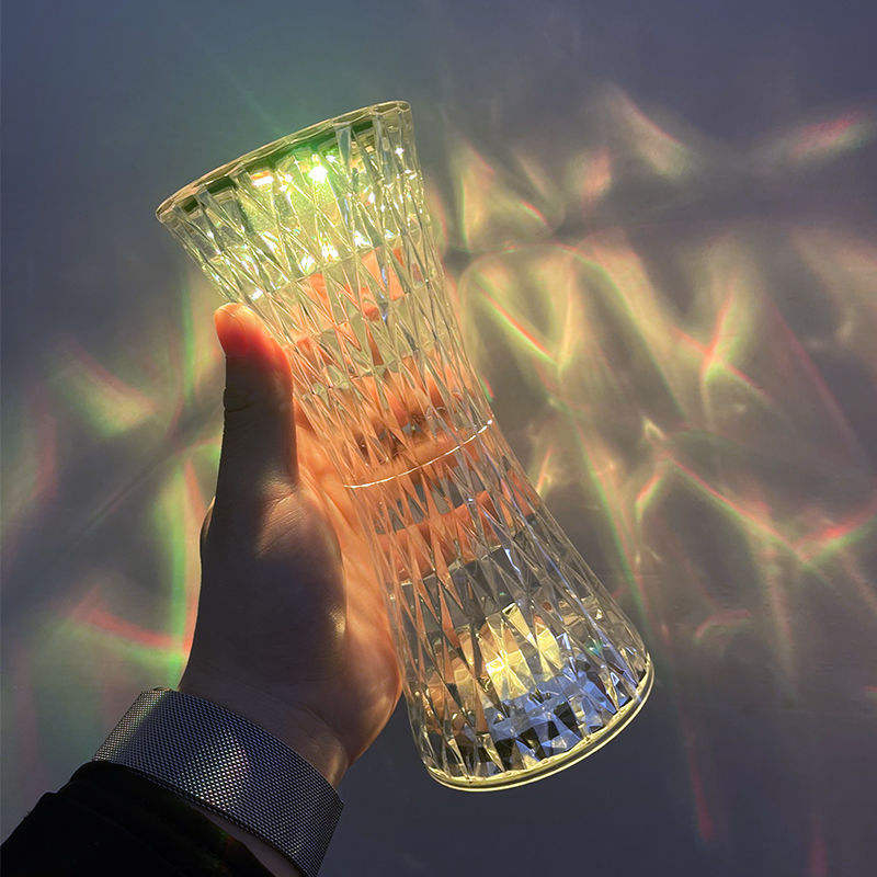 Petite taille cristal 16 couleurs lampe de Table Bar Table atmosphère lampe débranché chambre lampe de chevet cadeau d'anniversaire pour petite amie