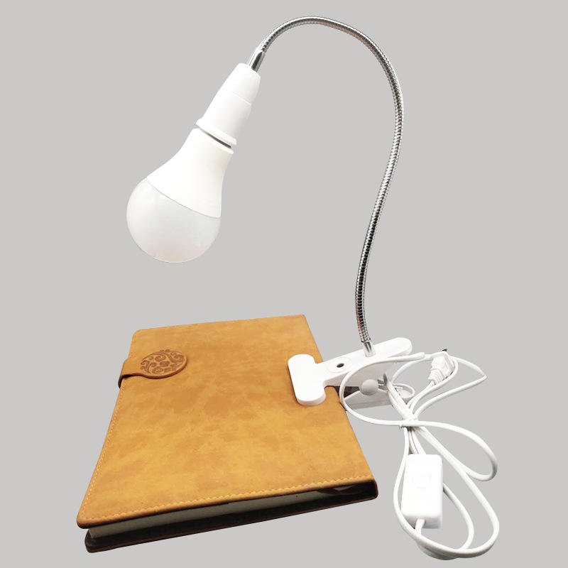 Support de lampe de bureau flexible à 360 degrés E27 Base douille col de cygne câble à clipser avec prise interrupteur marche-arrêt pour ampoule veilleuse