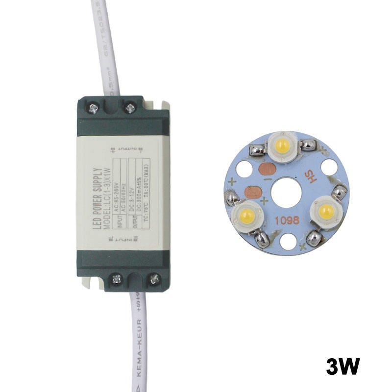 24W LED ampoule spot lumière Star panneau de carte à puce haute puissance LED pilote d'alimentation de coque en plastique
