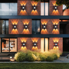 Chaud Double Tête Lampes Extérieur Étanche Applique Pour Chambre Couloir Cuisine Luminaire LED Wandlamp Up And Down Appliques Extérieures