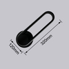 Applique de chevet de chambre à coucher angle réglable éclairage LED intérieur applique murale de type piste simple en aluminium