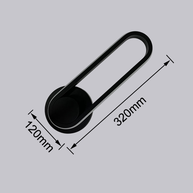 Applique de chevet de chambre à coucher angle réglable éclairage LED intérieur applique murale de type piste simple en aluminium