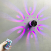 Applique murale en spirale Led télécommande colorée pour atmosphère de fond Club Bar KTV théâtre réception Villa décoration