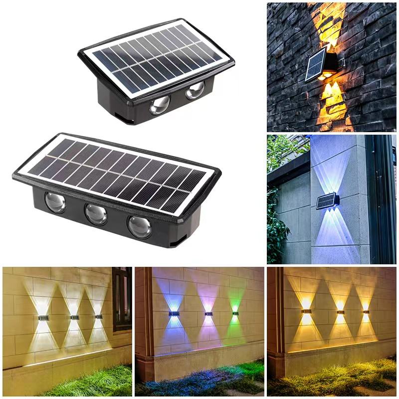 led solaire extérieur lumière solaire led applique murale lampe solaire solaire led lumière extérieure étanche balcon solaire haute lumières cour rue paysage 