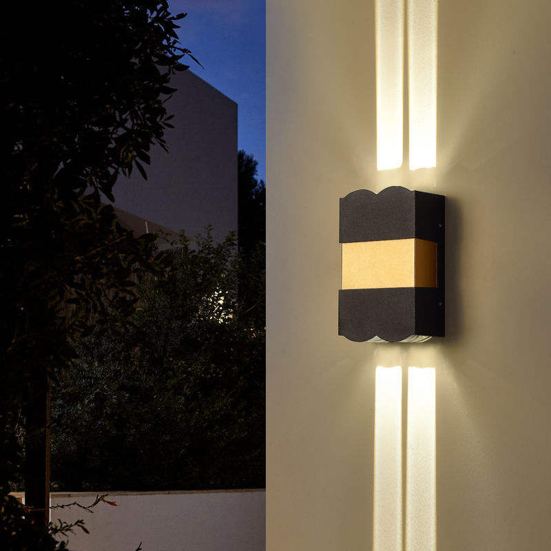 Top Quality Garden Ip65 Étanche Aluminium Rectangle Outdoor Led Wall Light Wall Mounted