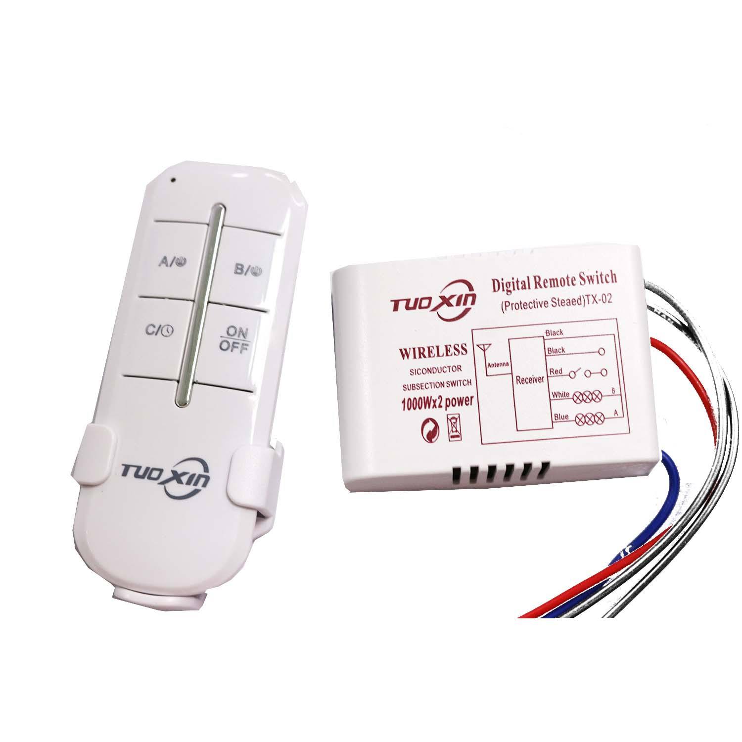 Commutateur de télécommande sans fil Smart Home cristal lampe Segment contrôleur 3 voies numérique lumière LED commutateur numérique en gros