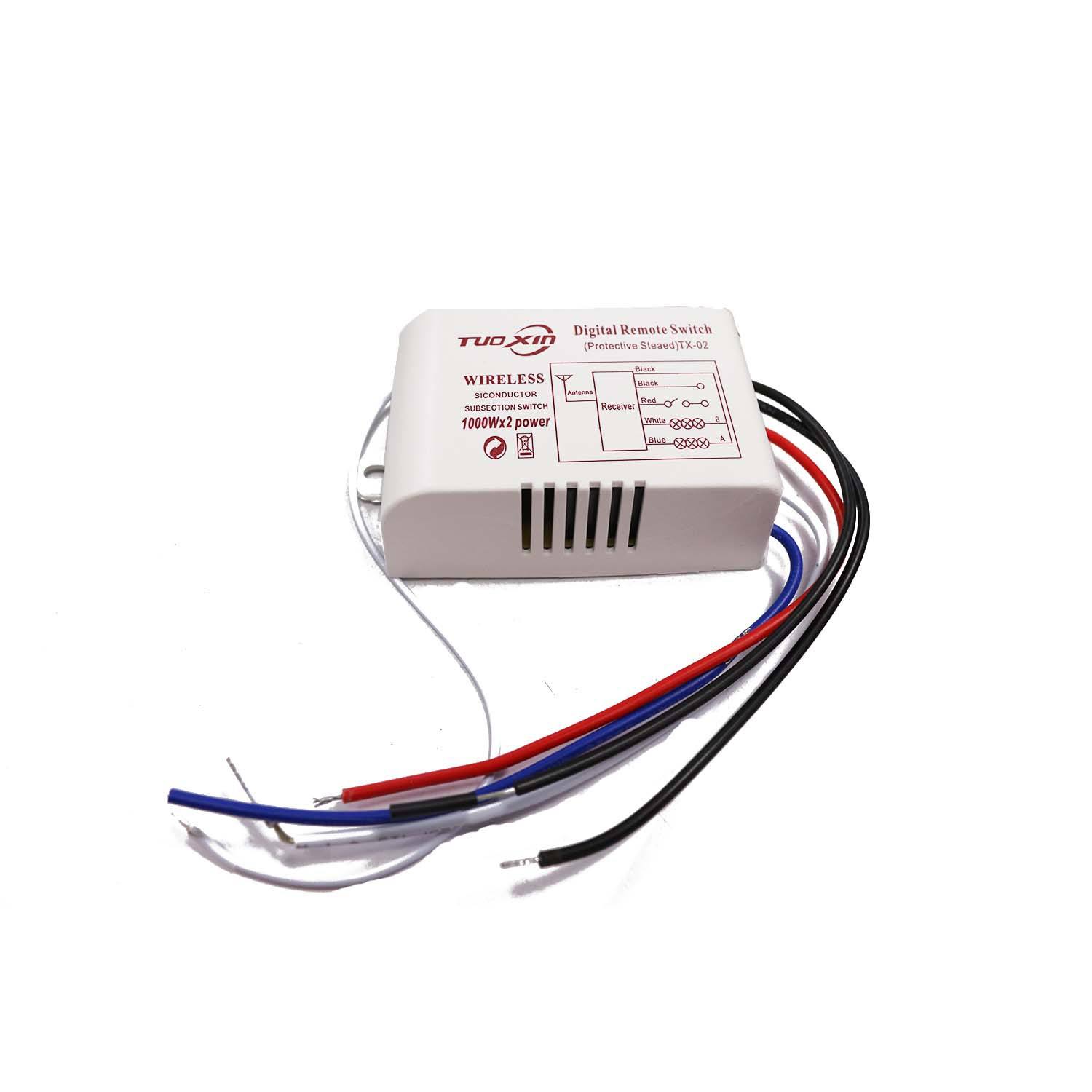 Commutateur de télécommande sans fil Smart Home cristal lampe Segment contrôleur 3 voies numérique lumière LED commutateur numérique en gros