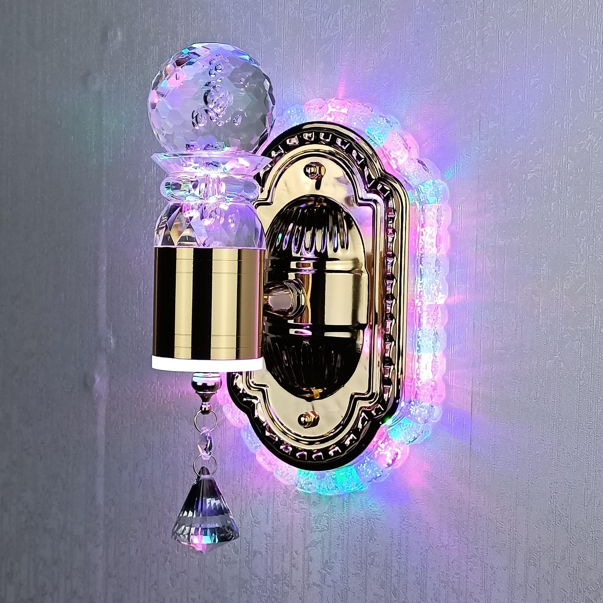 Simple chambre salon cristal applique miroir avant lampe salle de bain maquillage lampe appliques décor à la maison lumières miroir lumière