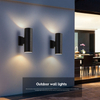 6W 12W COB Up Down Étanche IP65 Porche Lampe Double-Tête Cylindre Extérieur Intérieur Balcon Luminaire Led Applique Murale Applique Murale