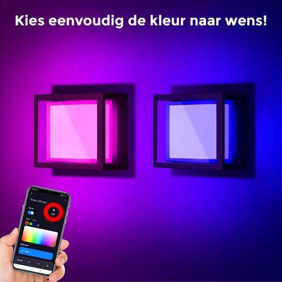 10W TUYA APP éclairage acrylique applique murale étanche pour la décoration de jardin avec prix d'usine pour l'éclairage du salon
