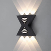 Applique murale en forme de lettre 12W Up and Down Light Applique murale extérieure à LED Applique murale extérieure moderne Applique extérieure noire Applique murale extérieure noire