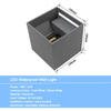 Style industriel AC85-265V Étanche IP65 Faisceau Réglable En Aluminium Extérieur LED Cube Étanche Applique Murale