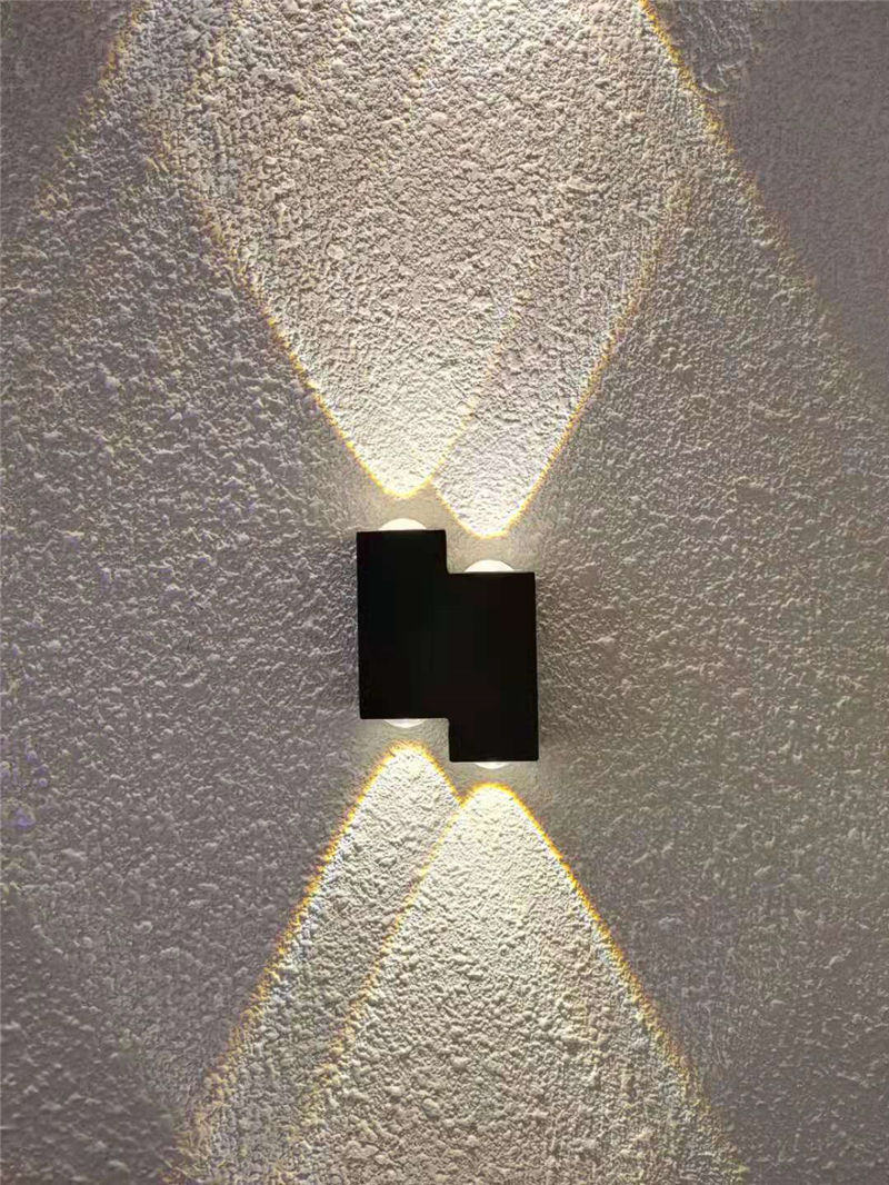 Applique murale d'escalier étanche à lumière LED décorative et veilleuse extérieure moderne