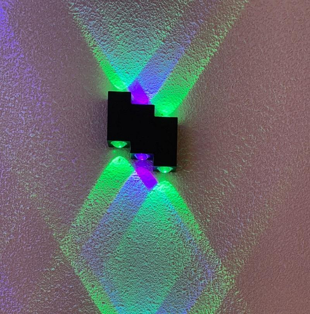 Applique murale d'escalier étanche à lumière LED décorative et veilleuse extérieure moderne