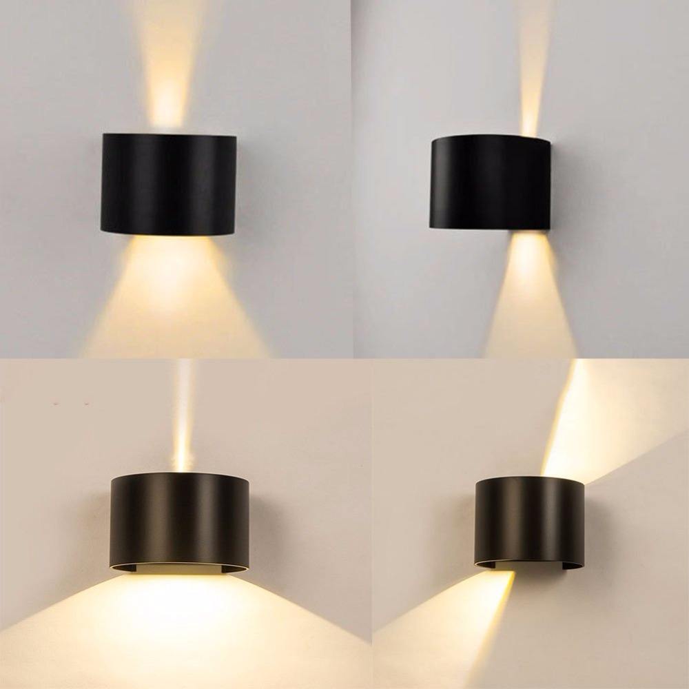 Hagood nouvelle applique murale étanche demi-cercle 6W applique murale LED éclairage extérieur étanche IP65 éclairage réglable